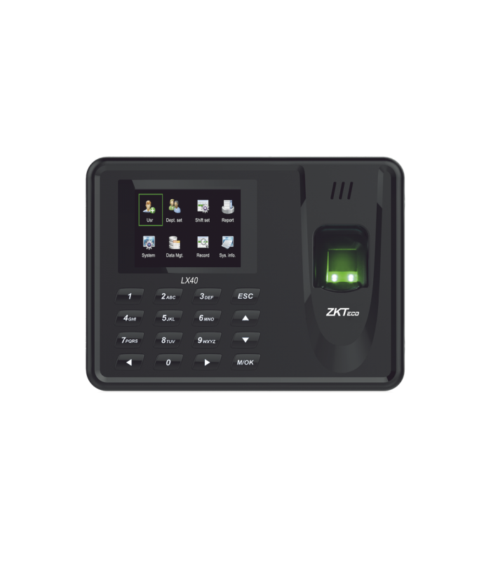 Lector de Huella con Teclado para Control de Asistencia, 500 Huellas, Genera Reporte por USB en Excel